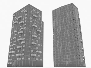 residential buildings 3D Model