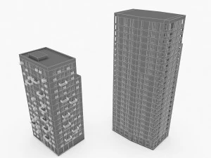 residential buildings 3D Model