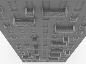 residential buildings 3D Model