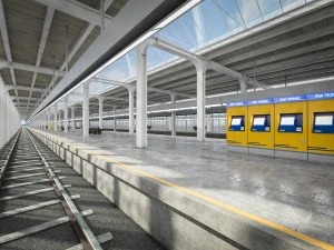 train station 3D Model