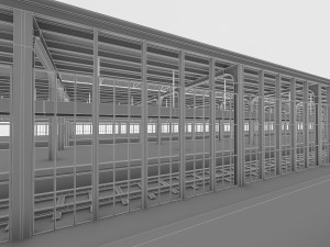 train station 3D 模型
