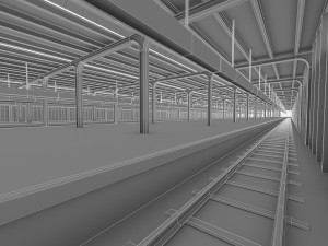 train station 3D 模型