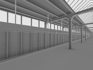 train station 3D Model
