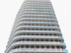 modern residential building 3D Model