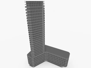 modern residential building 3D Model