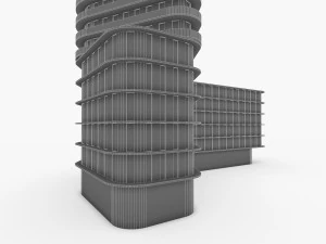 modern residential building 3D Model