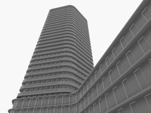 modern residential building 3D Model