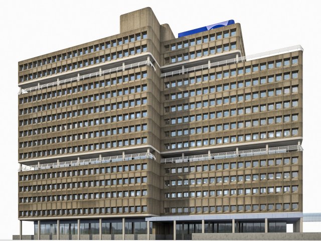 amsterdam university building 3Dモデル .c4d .max .obj .3ds .fbx .stl .blend 