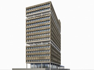 amsterdam university building 3Dモデル