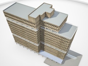 amsterdam university building 3Dモデル