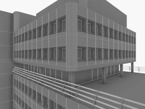 amsterdam university building 3Dモデル