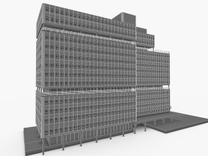amsterdam university building 3Dモデル