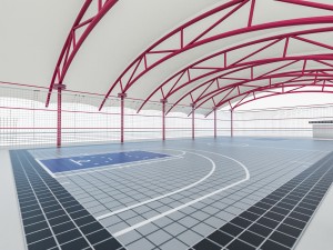 sport office buidling 3D Модель