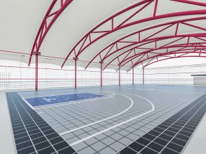 sport office buidling 3D Model