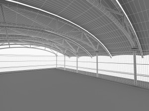 sport office buidling 3D Модель
