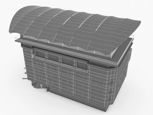 sport office buidling 3D Model
