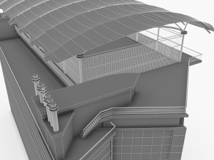 sport office buidling 3D Модель