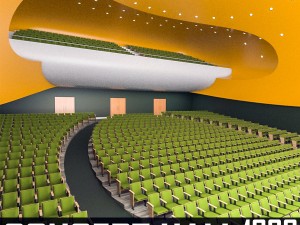 modern concert hall 1000 seats 3D Model