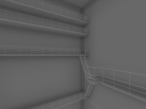 modern concert hall 1000 seats 3D Model
