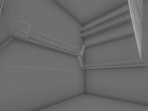 modern concert hall 1000 seats 3D Model