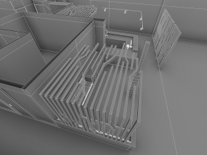 gym fitness center interior Modello 3D