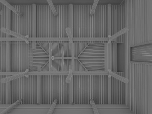 ancient log house 3D Модель