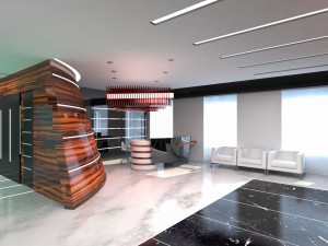 hall lobby interior 3D मॉडल