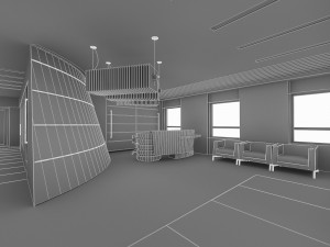 hall lobby interior 3D Model