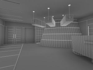 hall lobby interior 3D Model