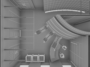 hall lobby interior 3D Model