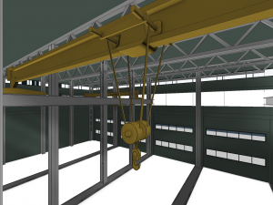 heavy truck service station Model 3D