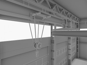 heavy truck service station Model 3D