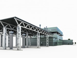 heavy truck service station 3D मॉडल