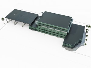 heavy truck service station Model 3D