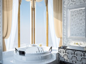 luxury bathroom interior 3D Model