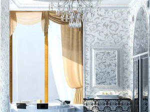 luxury bathroom interior 3D Model
