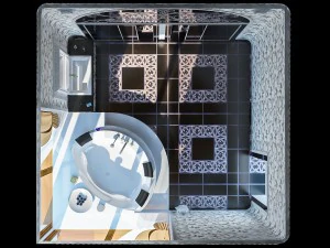 luxury bathroom interior 3D Model