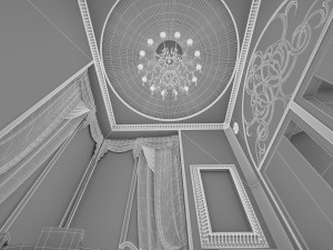 luxury bathroom interior 3D Model