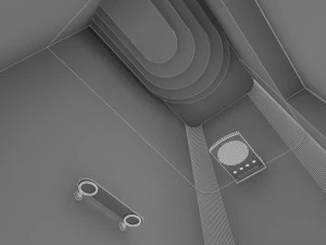 luxury bathroom interior 3D Model