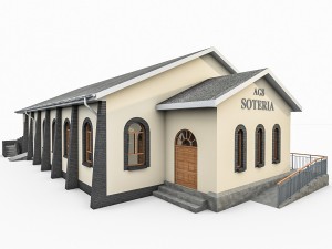 church building Modelo 3D