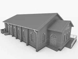 будівництво церкви 3D Модель