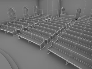 будівництво церкви 3D Модель
