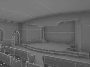 будівництво церкви 3D Модель