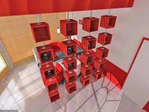 interno del ristorante caff&egrave; Modello 3D