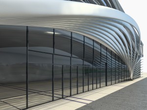 modern regional airport 3D 模型