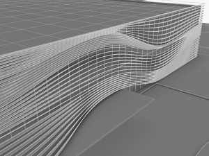modern regional airport 3D 模型