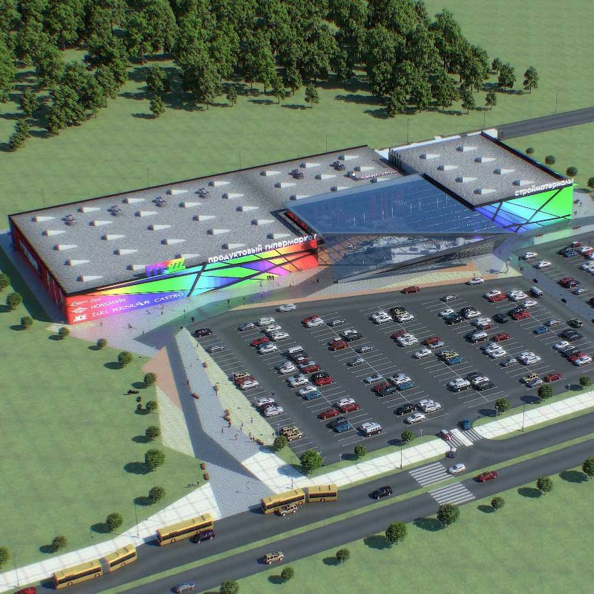 shopping mall 03 3D Model .c4d .max .obj .3ds .fbx .stl .blend