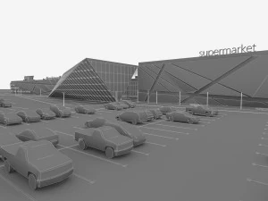 shopping mall 03 3D Model