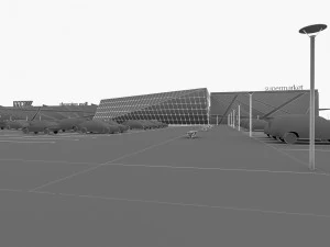 shopping mall 03 3D Model