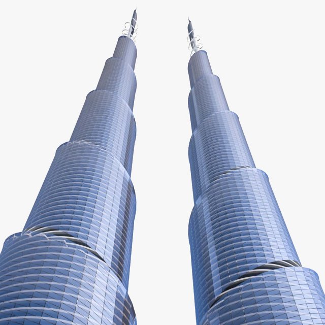 baku skyscrapers 3 pack 3D Модель .c4d .max .obj .3ds .fbx .stl .blend 